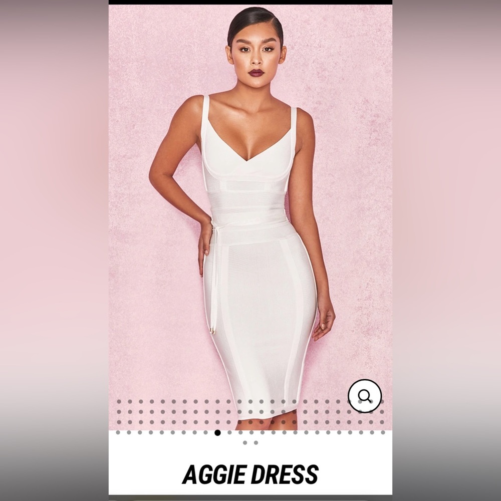 White bandage dress